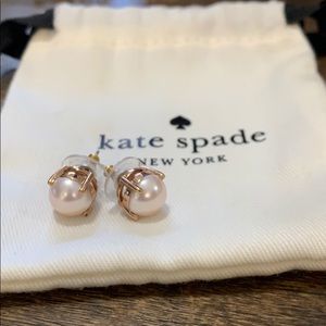 Kate Spade Blush Gold Pearl Stud earrings